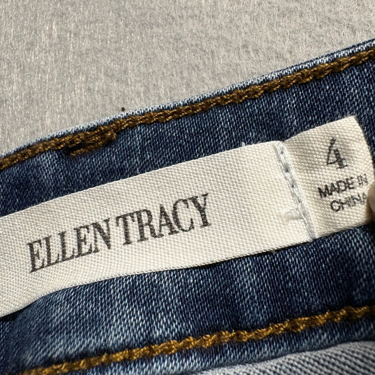 Ellen Tracy Lizette Skinny Jeans Womens Size 4 Blue Stretch Denim Ankle Pants