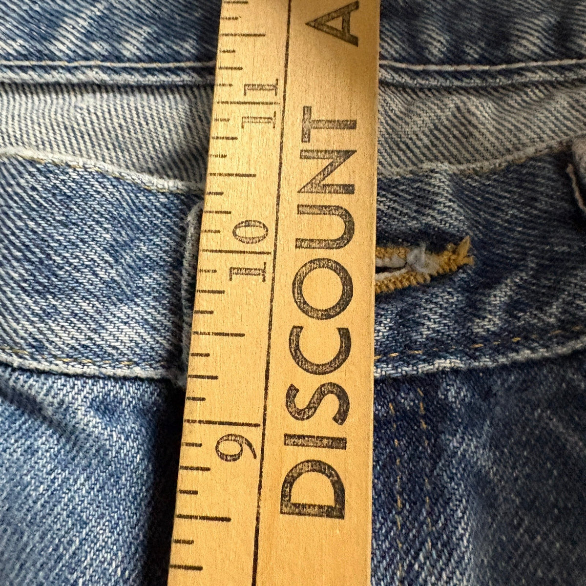 Wrangler Hero Mens Jeans 31x32 Blue Denim Straight Leg Regular Fit Workwear