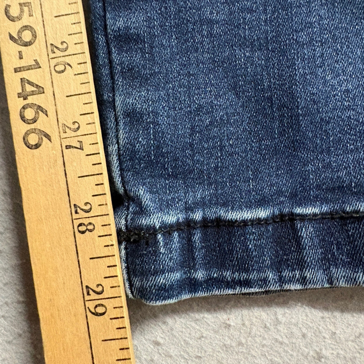 H&M Divided Mens Jogger Jeans Size 34 Blue Denim Elastic Drawstring Waist