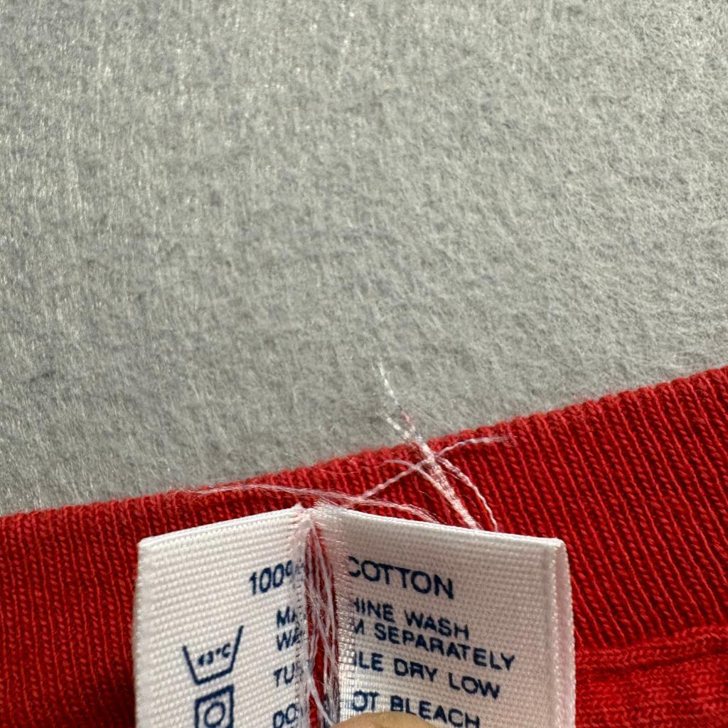 Vintage Delta Pro Weight Blank T-Shirt Mens XL Red Single Stitch Made in USA