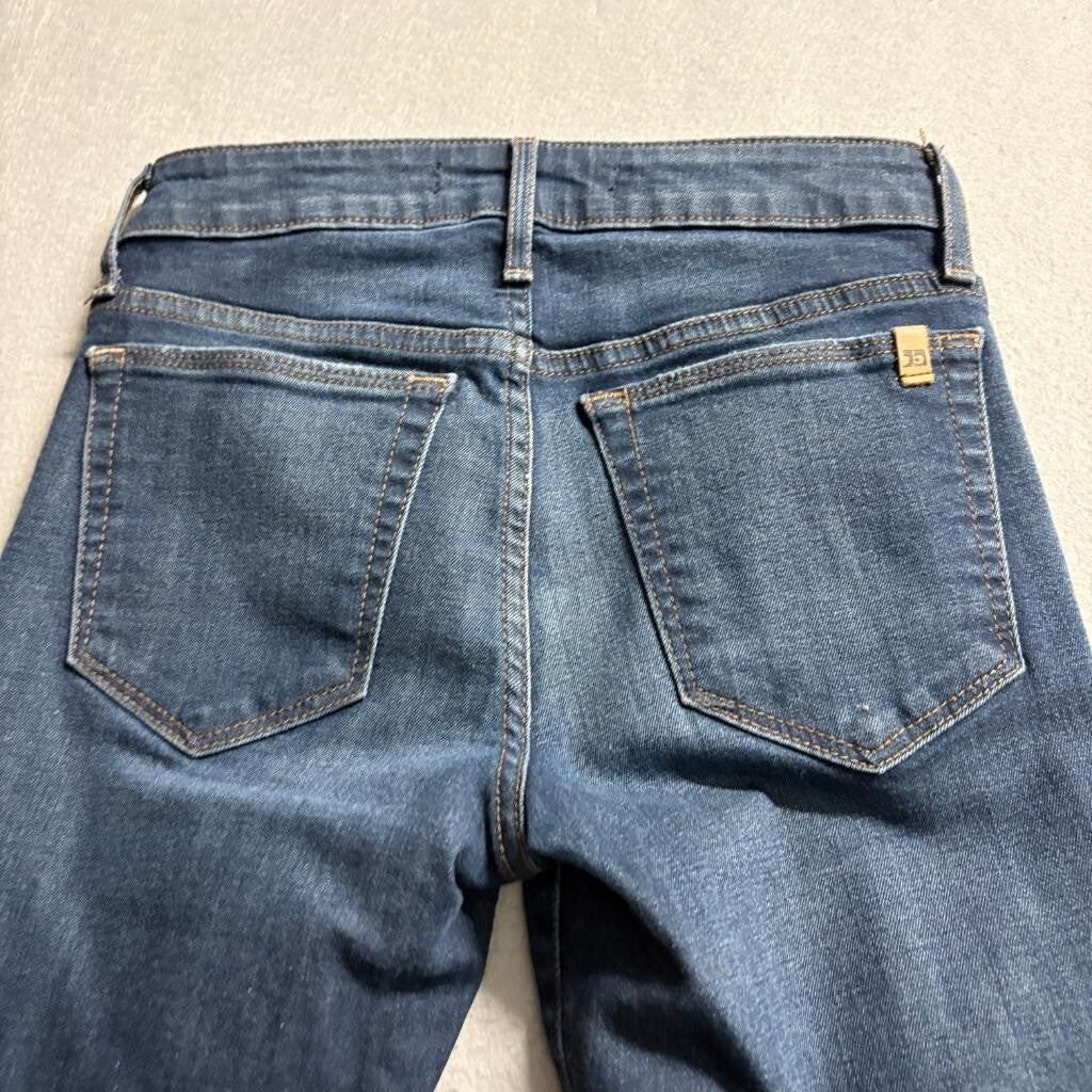 Joe's Jeans Womens 23 Skinny Crop Blue Denim Stretch Mid Rise Jeans