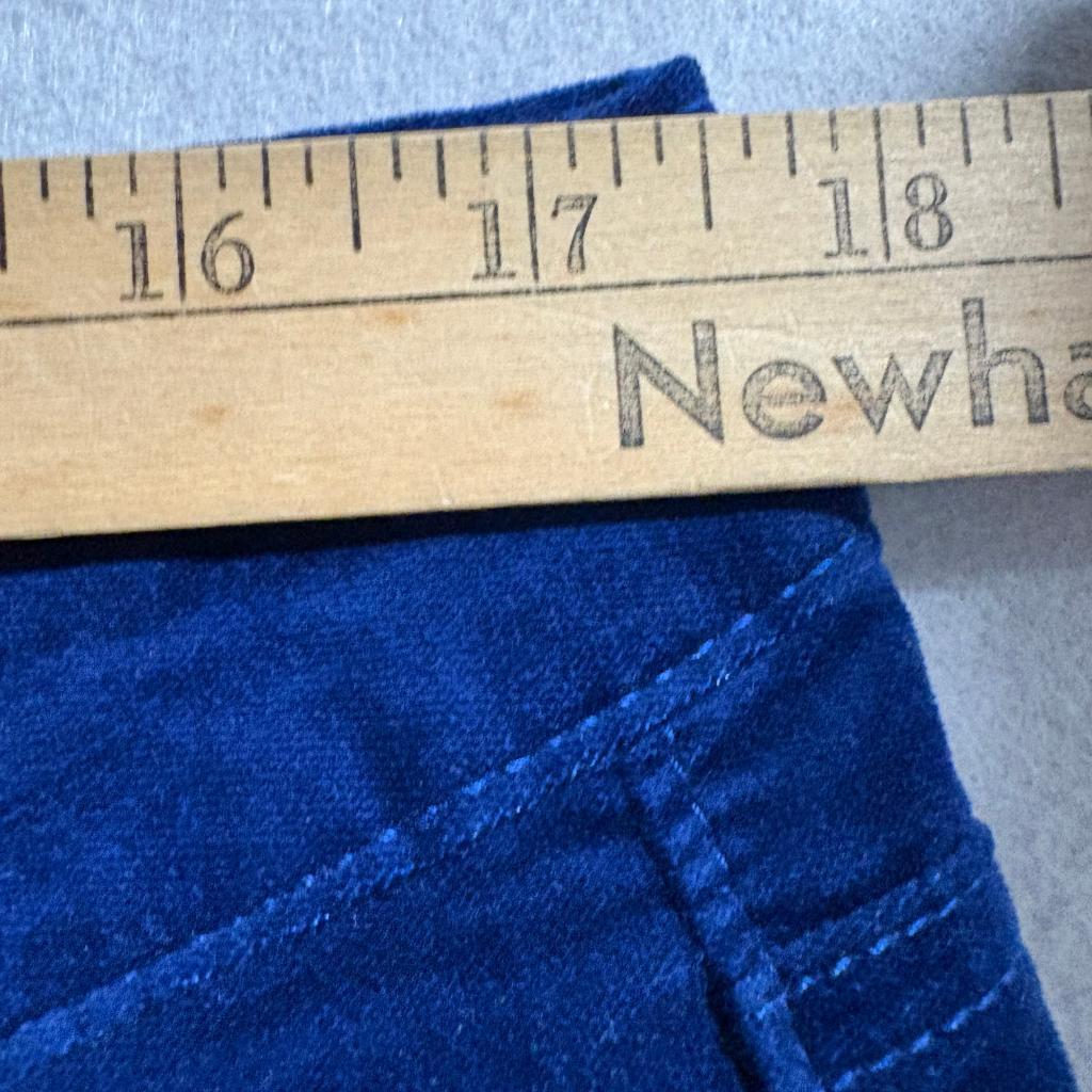 Gap 1969 Always Skinny Corduroy Pants Womens 32/14 Blue Velvet Velvet Soft