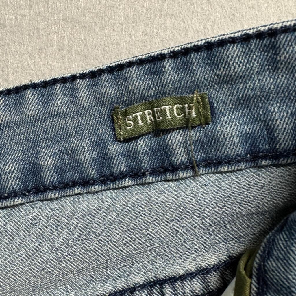 Smith & Mills Denim Mens Jeans 32x32 Blue Stretch Slim Straight Cotton Blend