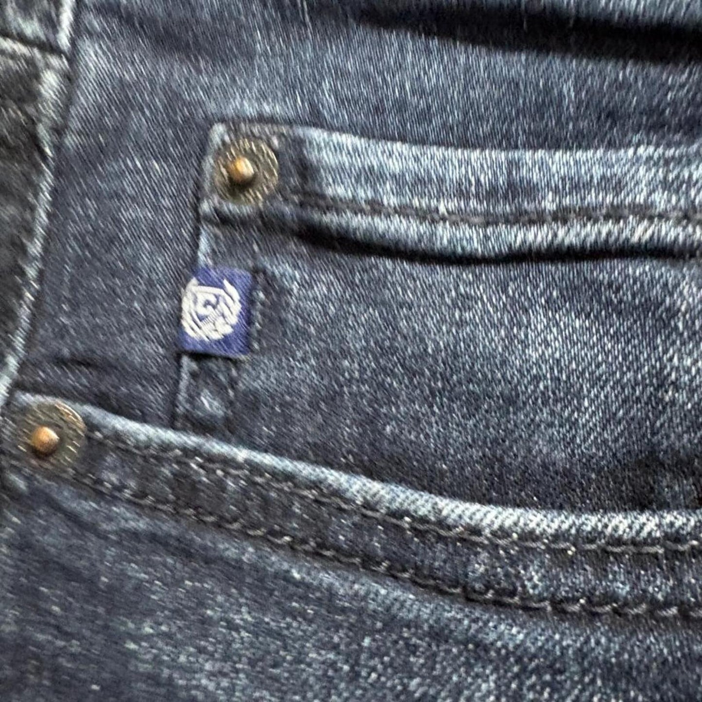 Chaps Slim Straight Jeans Mens 32x30 Dark Wash Denim Blue Pants
