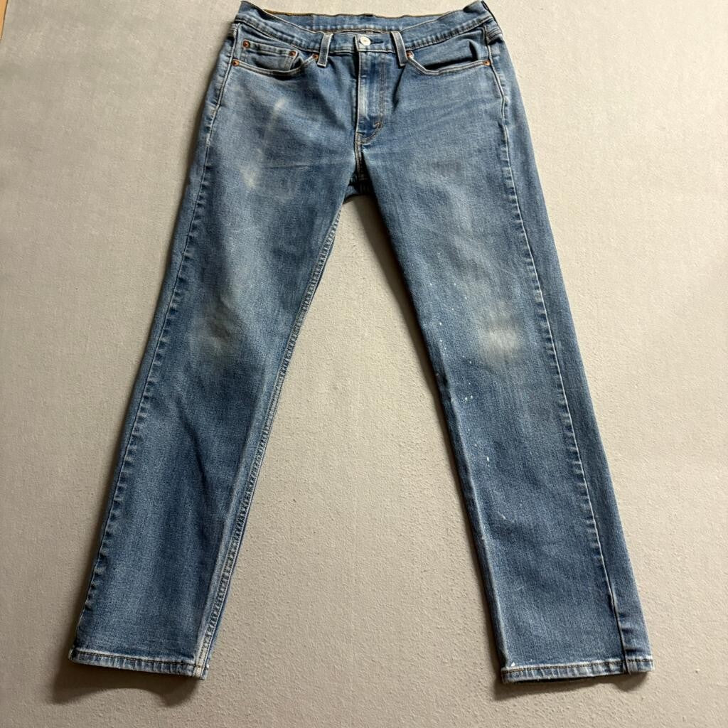 Levis 514 Straight Fit Jeans Mens 32x30 Blue Denim Stretch Pants