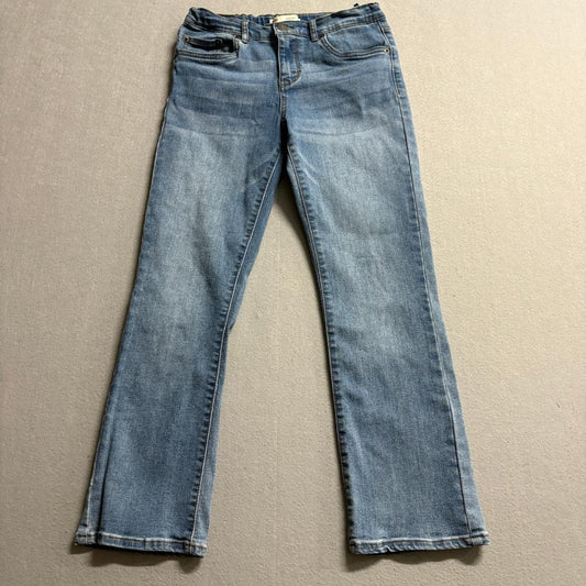Levi's Boys Bootcut Jeans Size 12 Reg Blue Denim Adjustable Waist Stretch