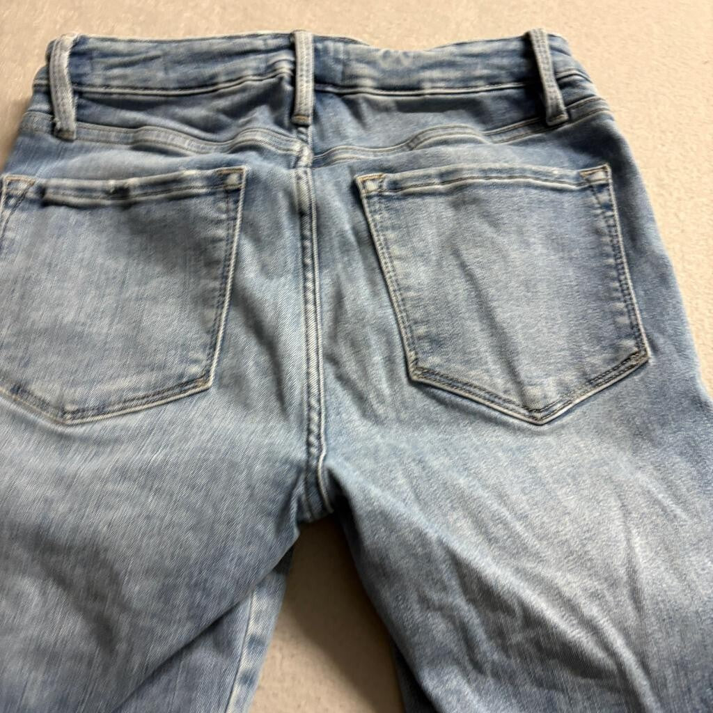 Frame Le High Skinny Jeans Womens 25 Blue Denim Stretch High Rise Slim Fit