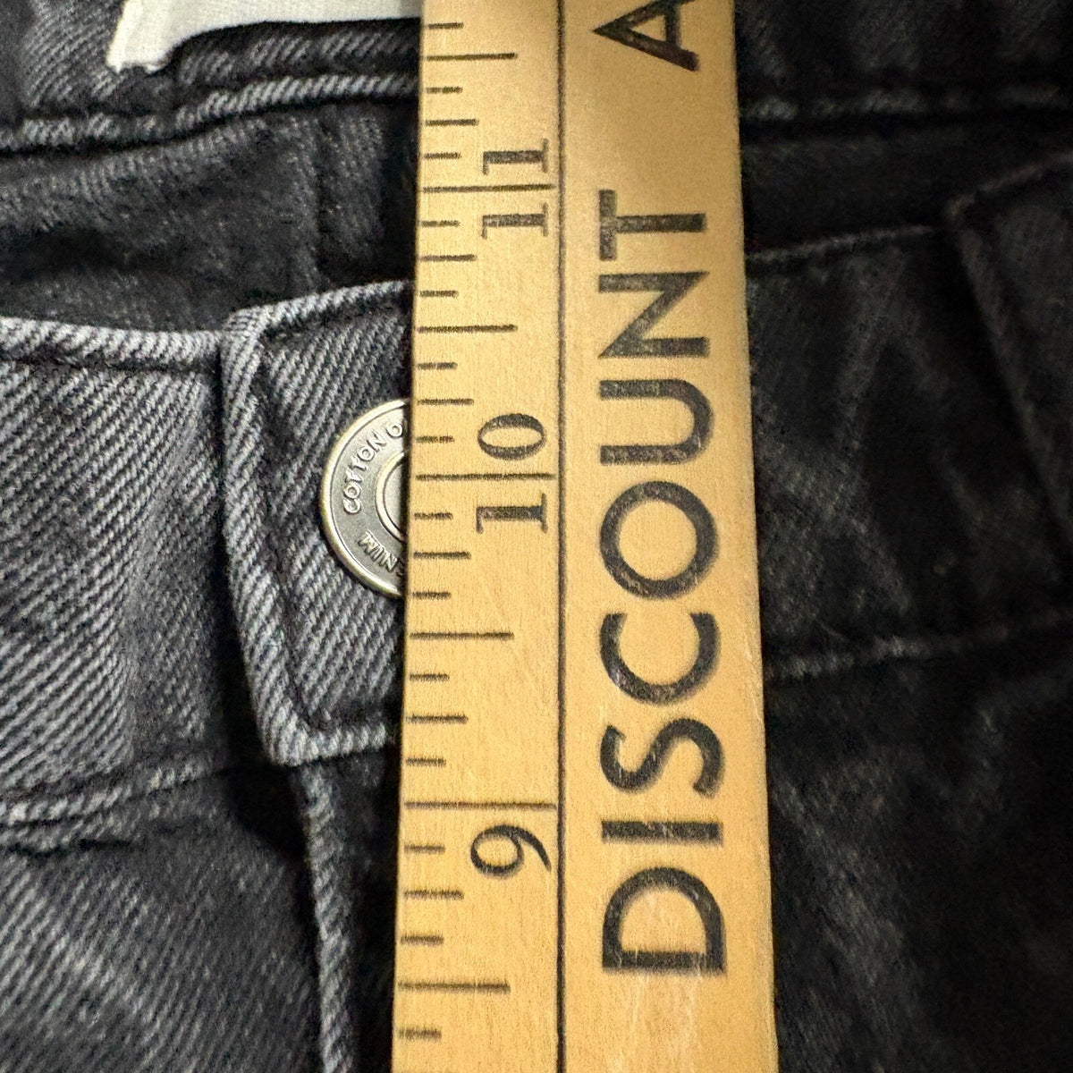 Cotton On Cargo Wide Leg Jeans Womens Size 4 US Black Denim Utility Pants