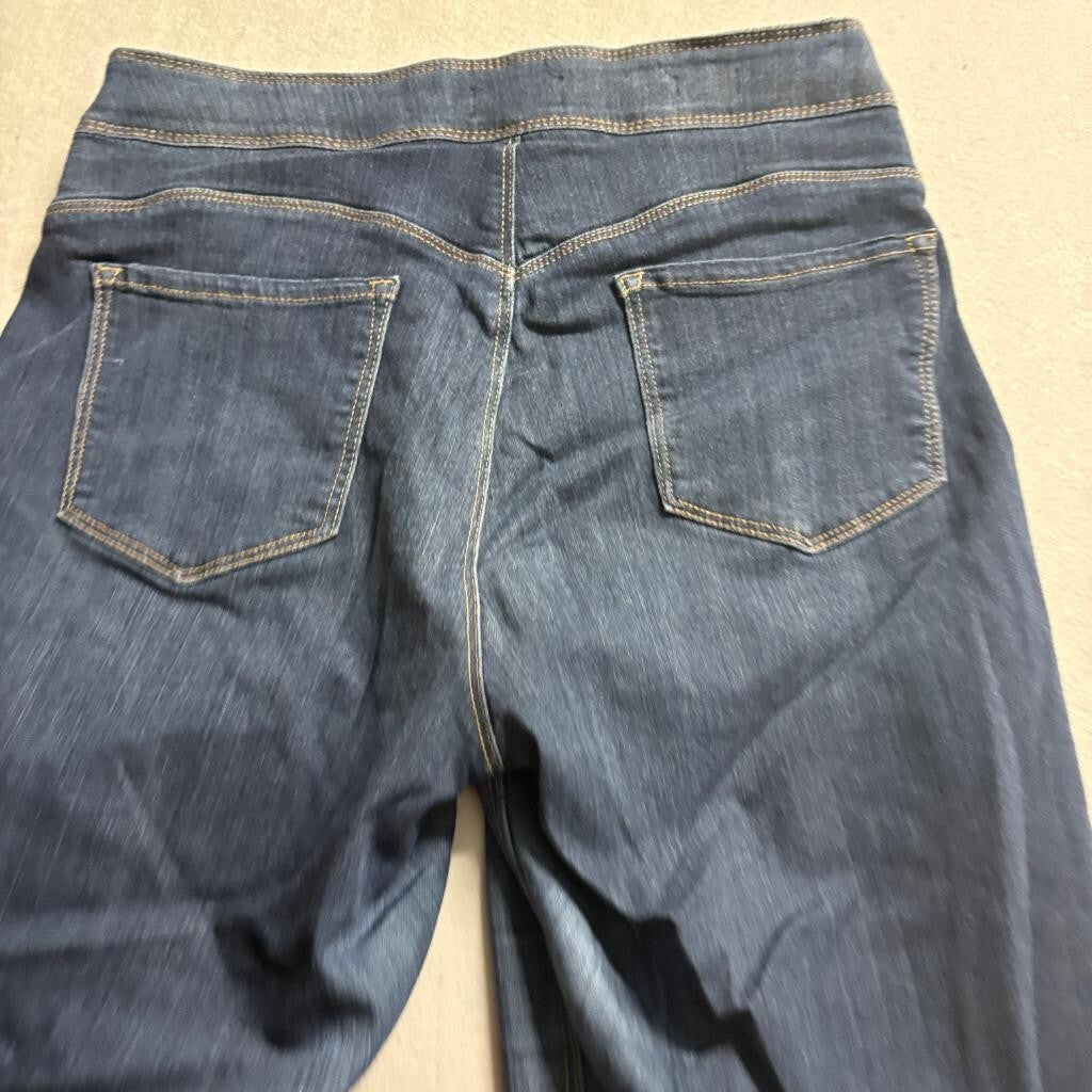 NYDJ Curves 360 Sculpt Pull On Bootcut Jeans Womens Size 14 Dark Wash Stretch