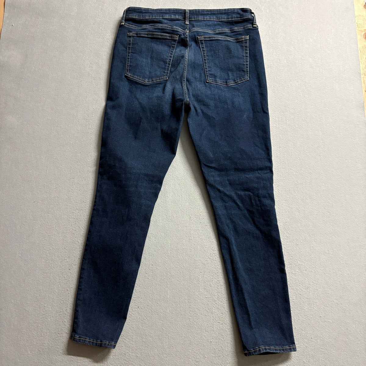 Free Assembly Skinny Jeans Womens 16 Dark Wash Blue Stretch Denim High Rise