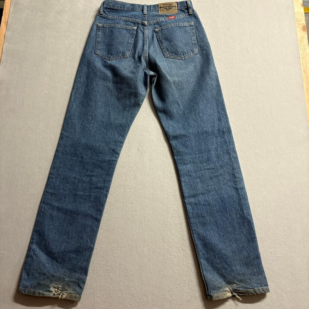 Wrangler Custom Painted Jeans Mens 29x32 Takashi Murakami Style Flower Dollar