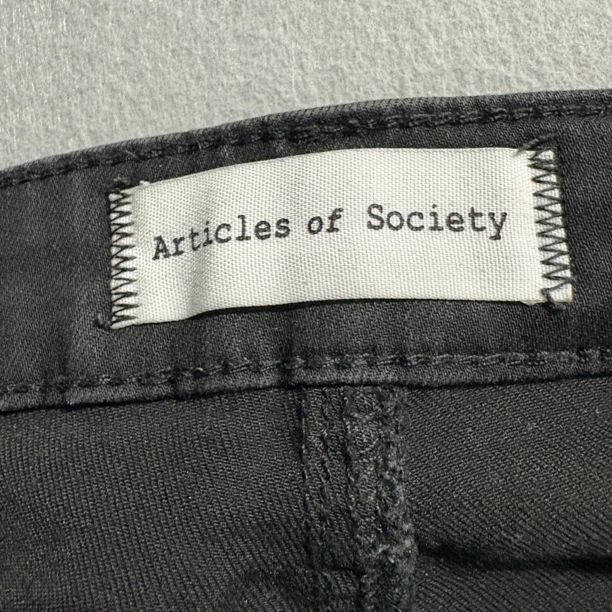 Articles of Society Womens Flare Jeans Size 30 Black Stretch Bootcut Denim Pants