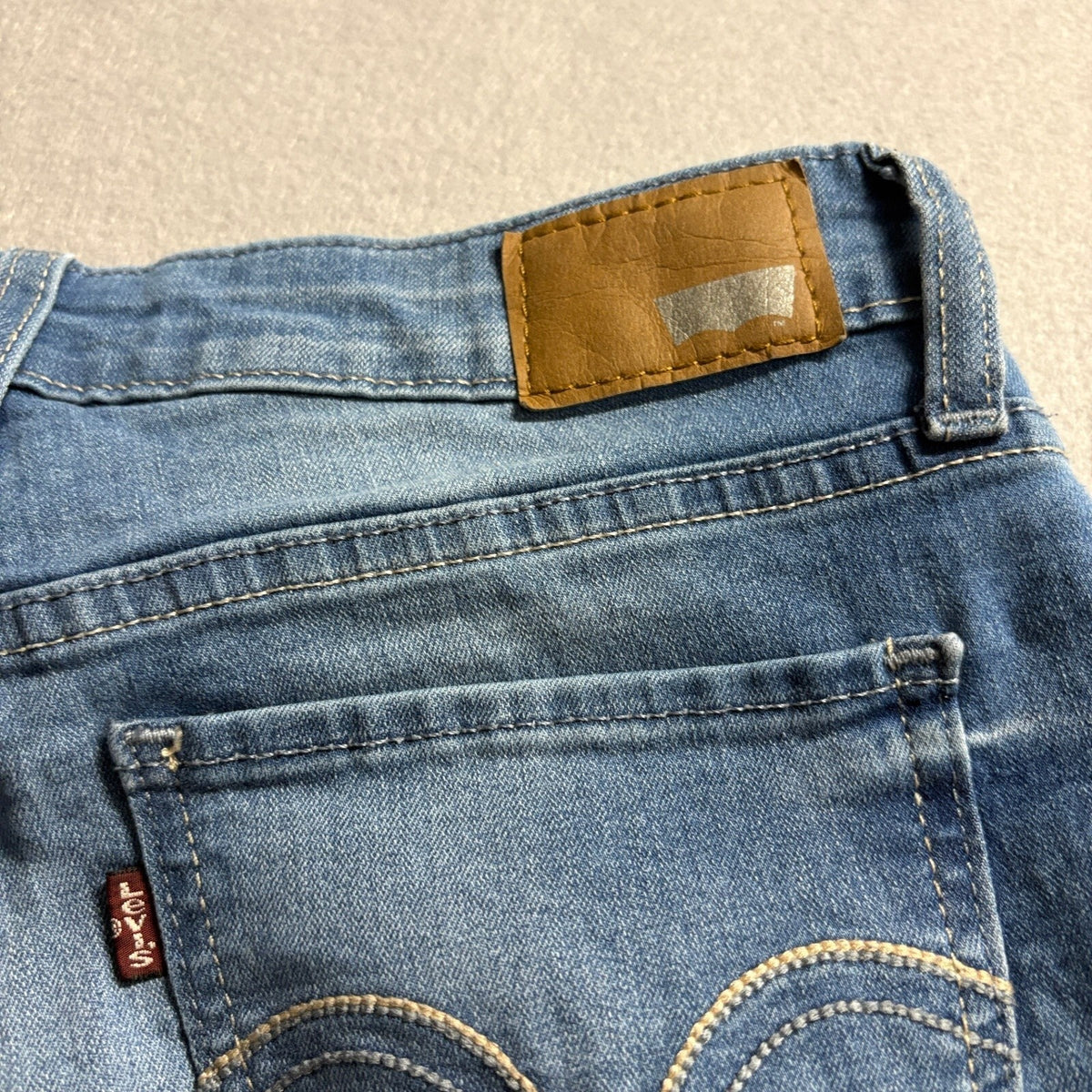 Levis Legging Jeans Womens 28x30 Blue Denim Stretch Skinny Mid Rise