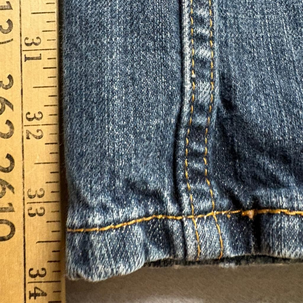 Levis 505 Straight Fit Jeans Mens 32x34 Blue 100% Cotton Denim Medium Wash