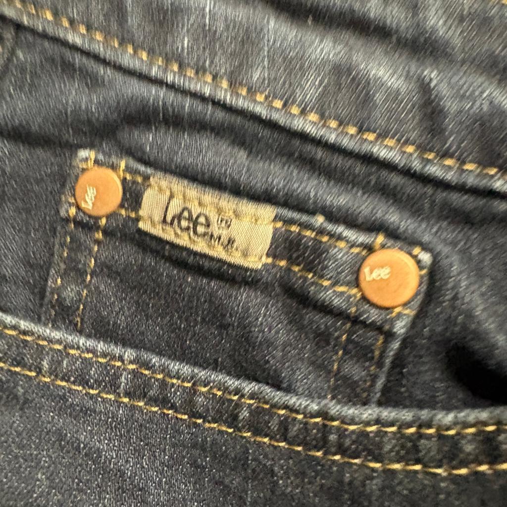 Lee Natural Bootcut Jeans Womens 10 Medium Blue Denim Stretch Mid Rise Pants