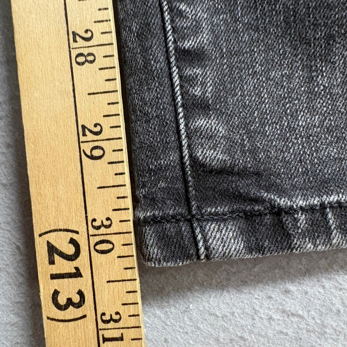 LOGO Lori Goldstein Limited Edition Boyfriend Jeans Womens 16T Gray Patchwork