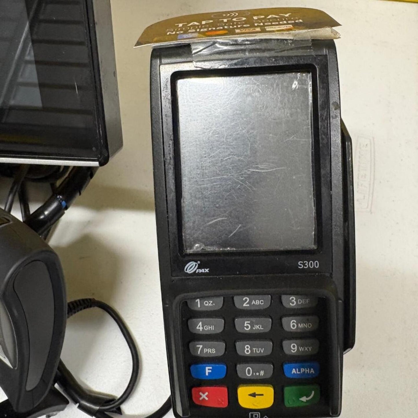M&R POS Terminal System Bundle PAX S300 PIN Pad Honeywell Scanner Printer Cables