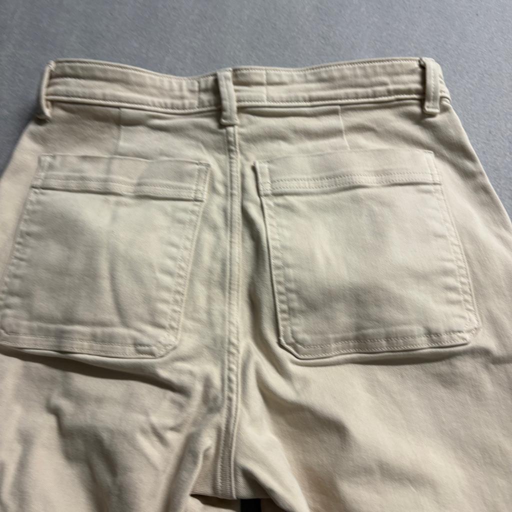 Everlane The Slim Leg Crop Pants Womens 4 Beige Khaki Chino Utility High Rise
