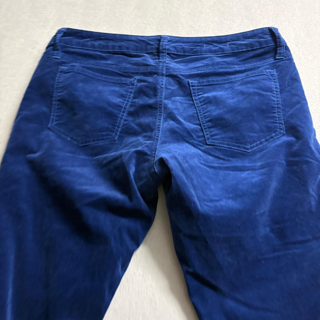 Gap 1969 Always Skinny Corduroy Pants Womens 32/14 Blue Velvet Velvet Soft