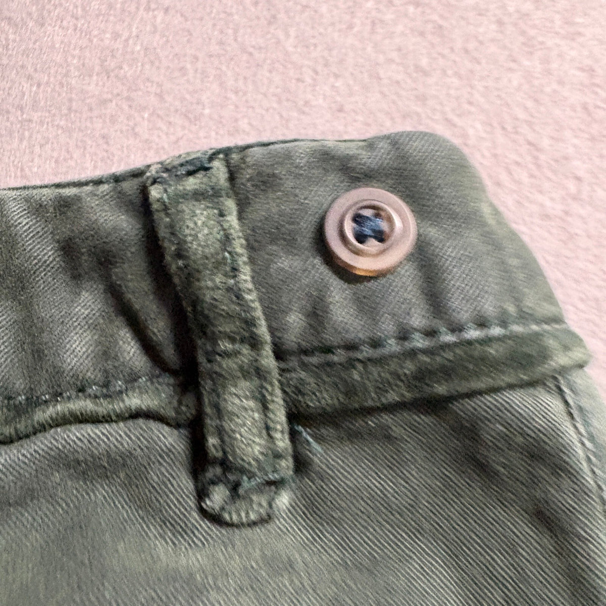 Pilcro and the Letterpress Pants Womens 6P Green Utility Moto Skinny