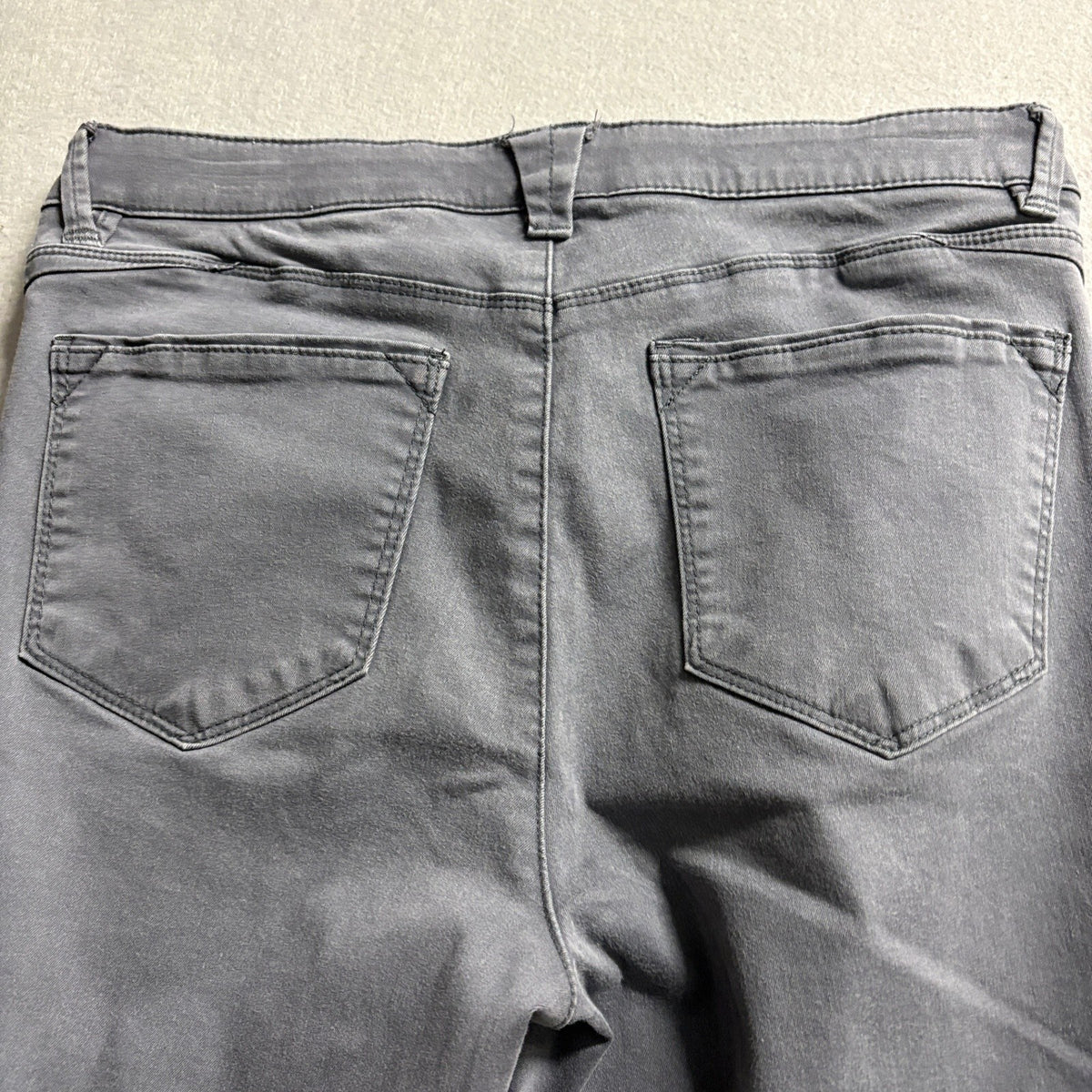 Wit & Wisdom Ab-solution Skinny Pants Womens Size 10 Grey Ankle Slit Stretch