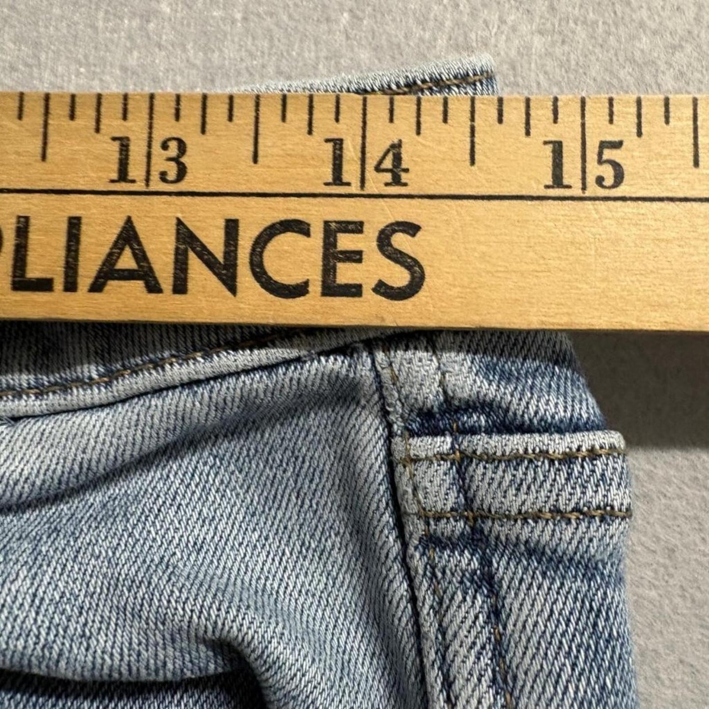 We The Free Free People Jeans Womens 30 Blue Denim Raw Hem High Rise Crop Skinny
