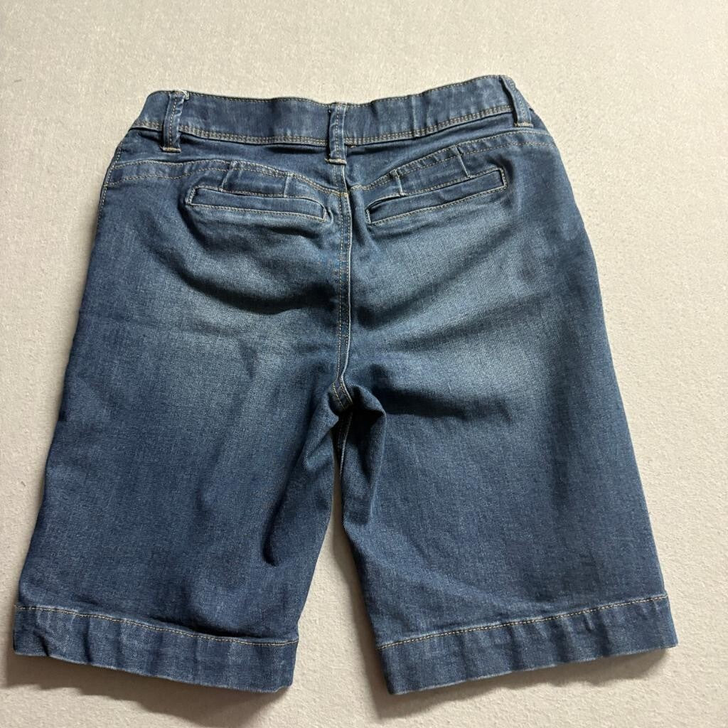 One 5 One Goddess Fit Denim Bermuda Shorts Womens Size 4/27 Blue Stretch