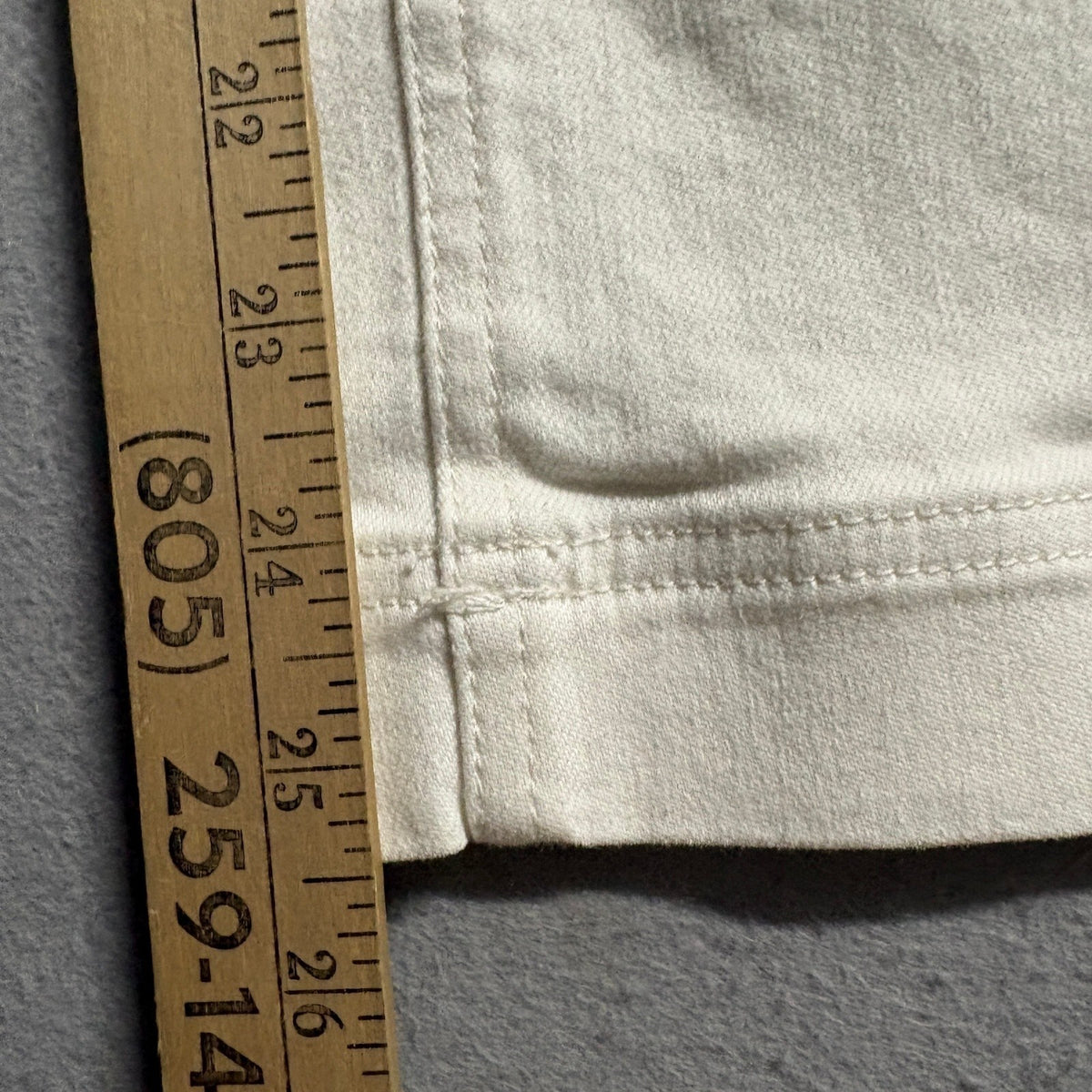 Everlane Wide Leg Crop Pants Jeans Womens Size 00 Off White Cream Stretch High