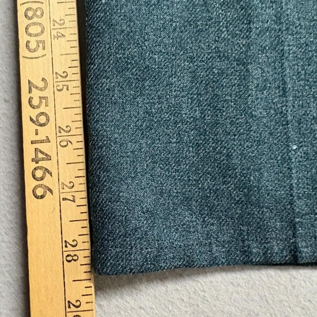 Vintage Wrangler Wrancher Flare Jeans Mens 33x28 Green Polyester Dress Pants