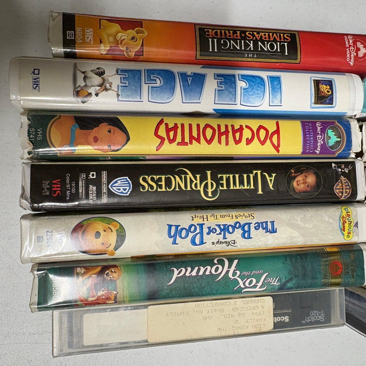 Lot of 14 Kids Family Animated VHS Tapes Disney Pixar Toy Story Monsters Inc