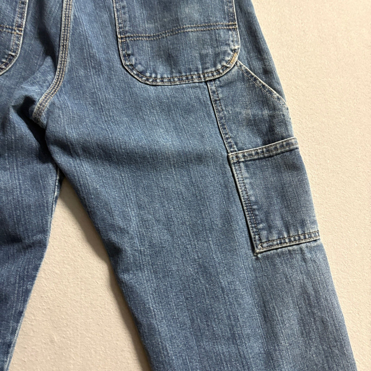 Genuine Dickies Mens Carpenter Jeans 34x32 Blue Denim Relaxed Fit Workwear