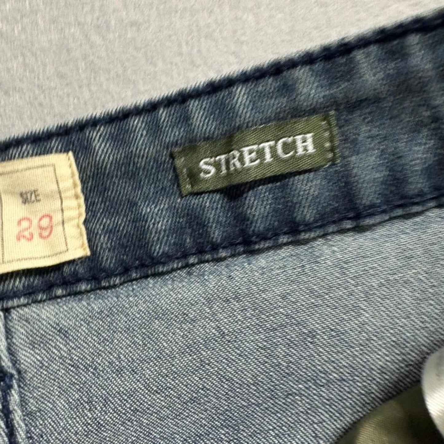 Smith and Mills Denim Stretch Jeans Mens Size 29 Blue Slim Straight Fit