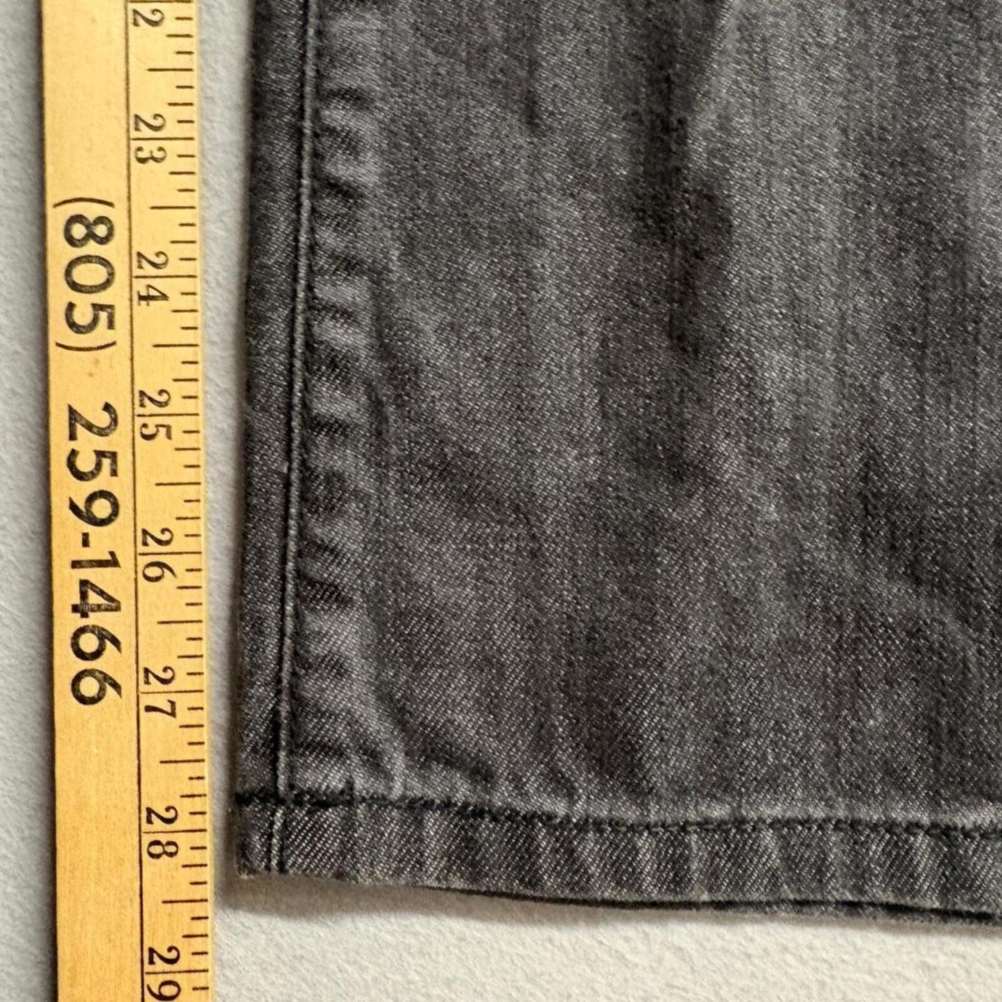 Guess Jeans Mens 32x28 Gray Regular Straight Crescent Fit Denim Pants 32x29