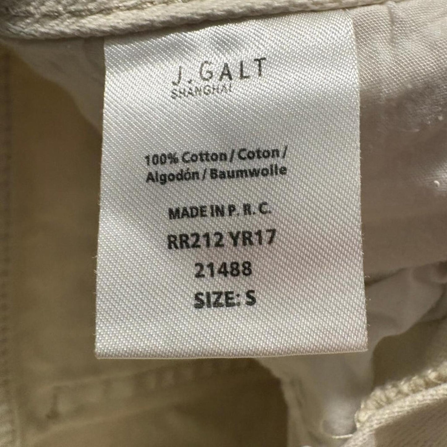 John Galt Brandy Melville Flare Jeans Womens Size S Off White Beige Denim