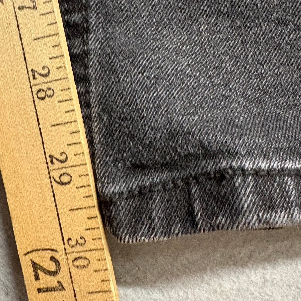 Levi's 514 Straight Fit Black Denim Jeans Mens W34 L32 Dark Wash Stretch