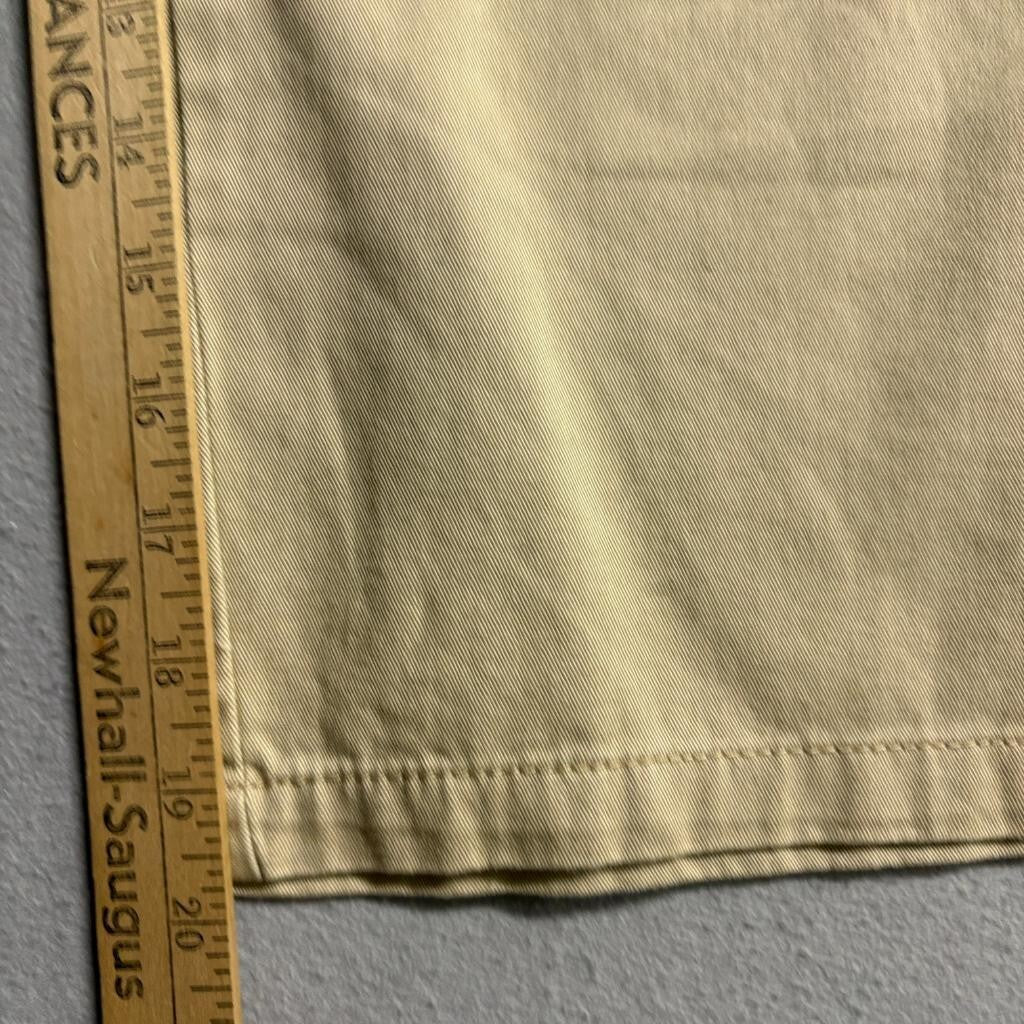 Faded Glory Originals Capri Pants Womens 10 Tan Cotton Cropped Belted Utility