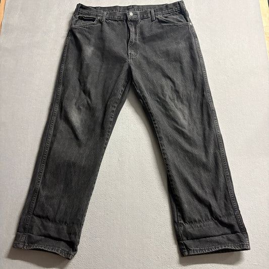 Dickies Mens Jeans 40x30 Black Denim Straight Leg Workwear Pants 40 x 28 Actual