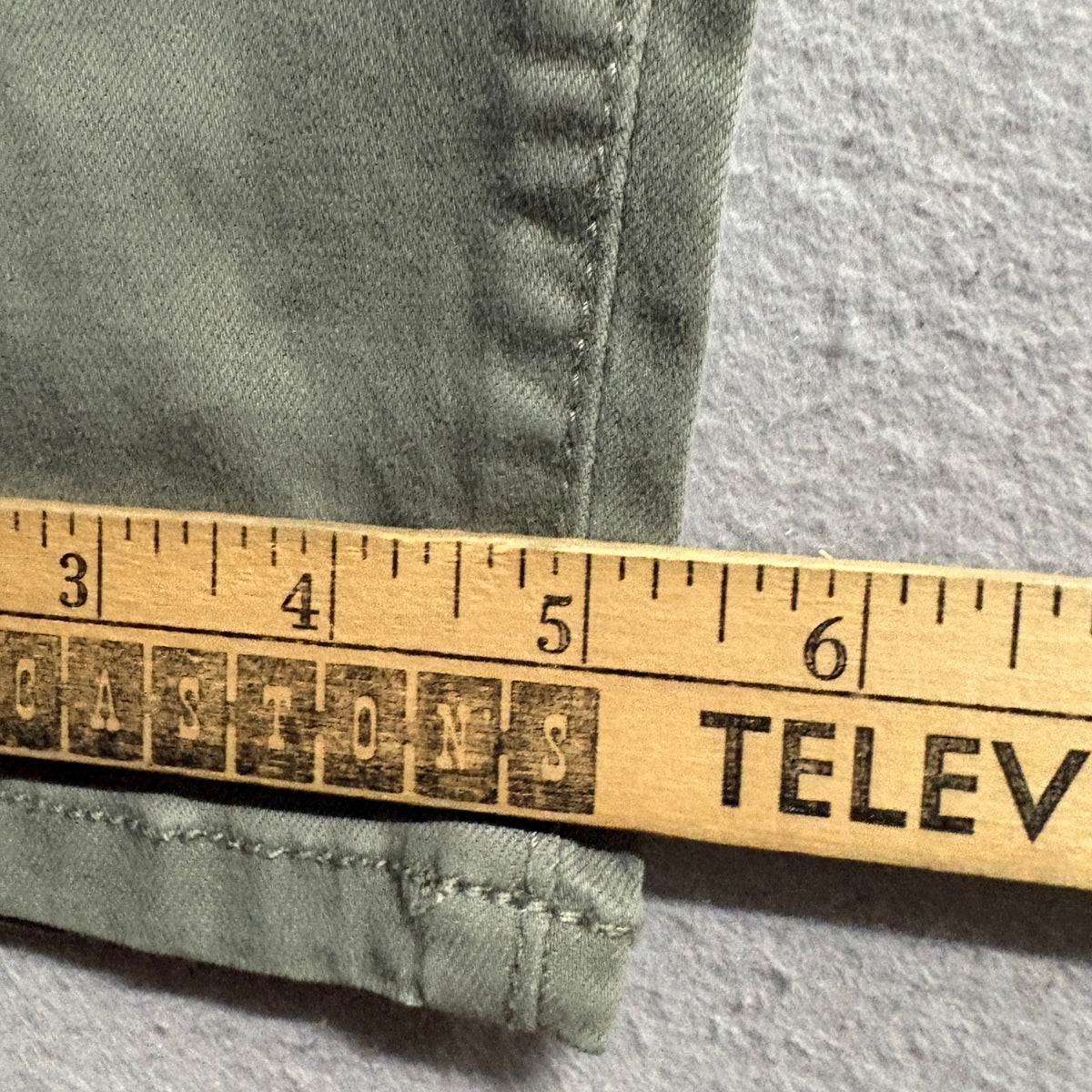 Buffalo David Bitton Hanna High Rise Skinny Leg Pants Size 6/28 Vintage Green