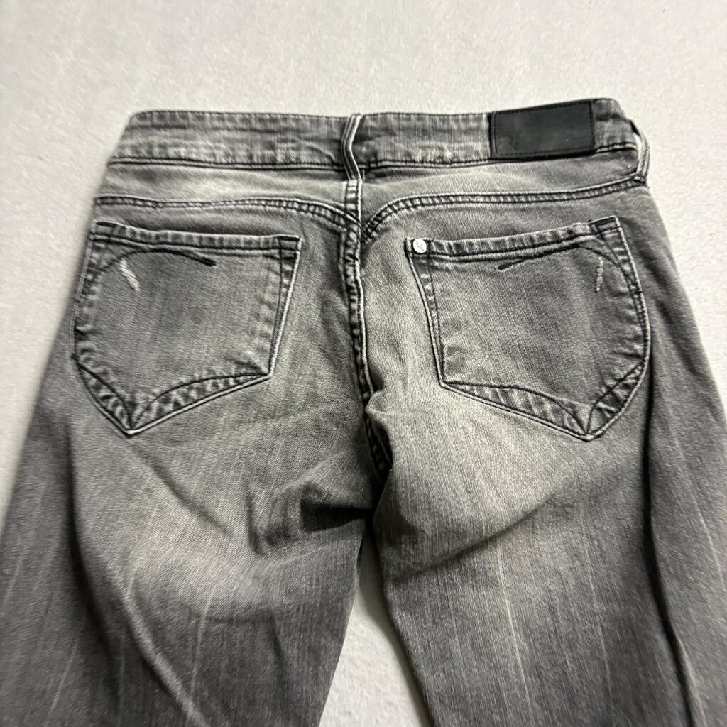 K Sqin Women Skinny Jeans Size 25 Gray Acid Wash Stretch Denim Low Rise