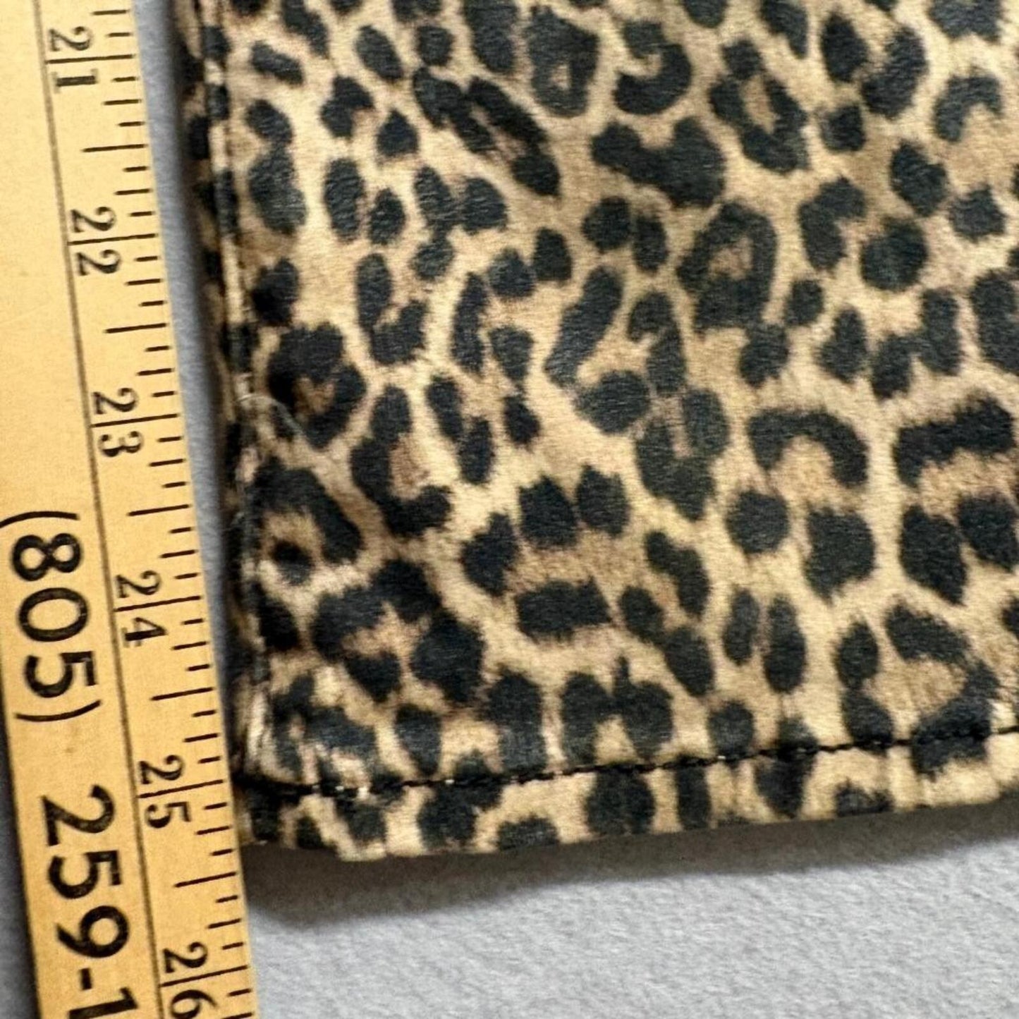 Joe's Jeans The Callie High Rise Cropped Boot Leopard Print Denim Pants Size 25