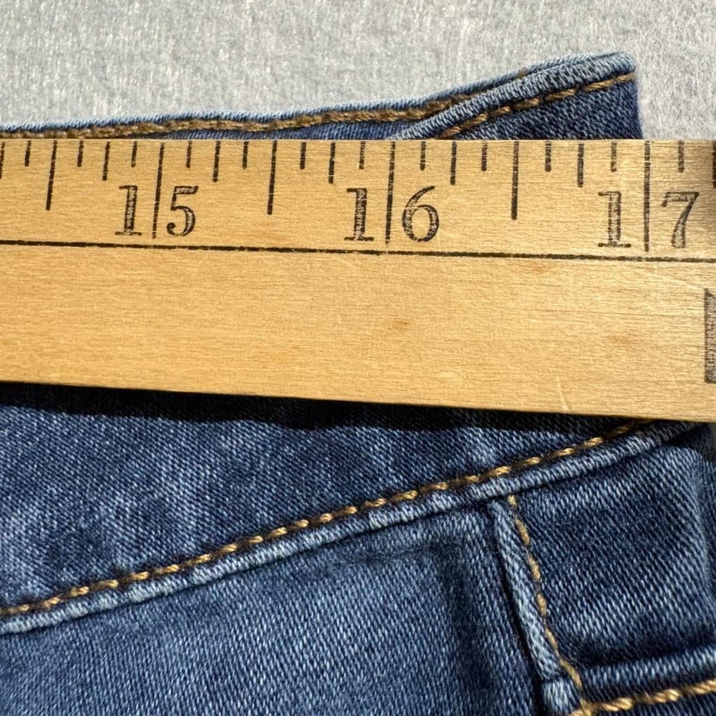 Jordache Super Skinny Jeans Womens Size 12 Dark Wash Blue Denim Stretch
