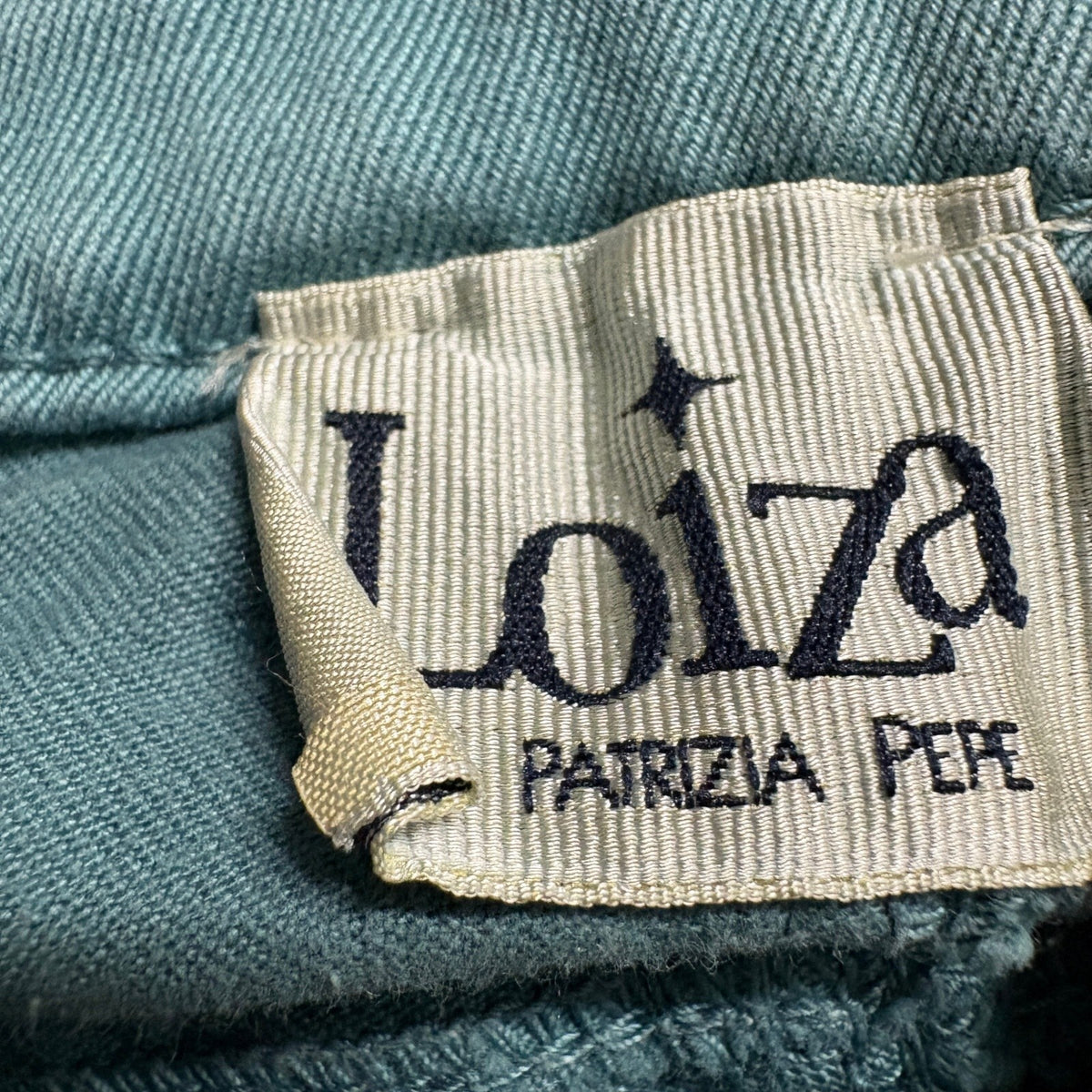 Loiza Patrizia Pepe Skinny Jeans Womens 26 Green Stretch Denim Ankle Zip