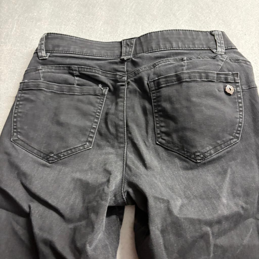 Democracy Ab solution Black Jeans Womens Size 2P Petite Slim Straight Stretch