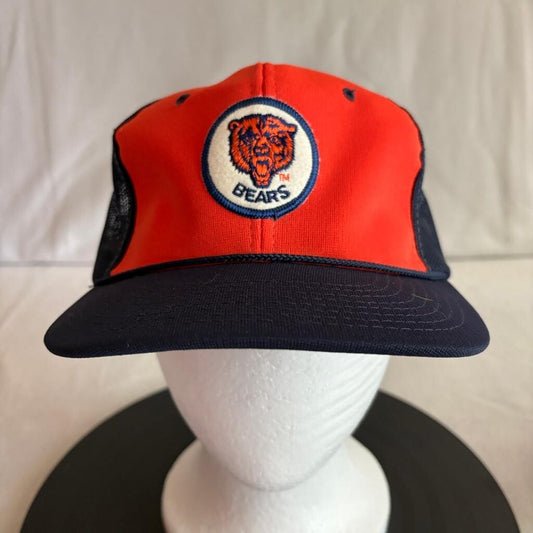 Vintage Chicago Bears Sports Specialties Trucker Hat Snapback Cap Orange Navy