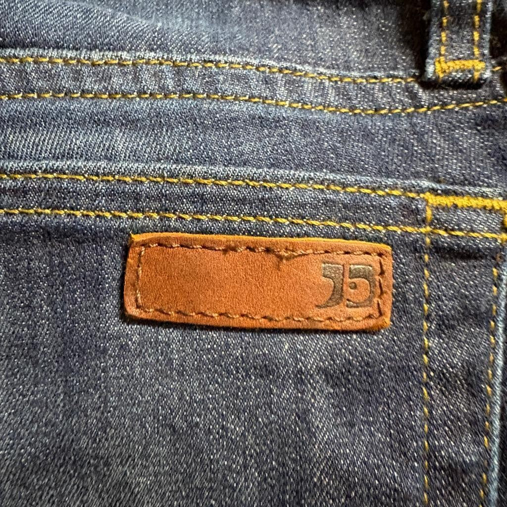 Joe's Jeans Petite Bootcut Size 28 Womens Blue Denim Raw Hem Stretch Jeans
