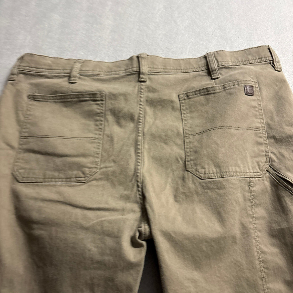 Weatherproof Mens Chino Pants Size 40x32 Stretch Casual Pants Walnut Brown