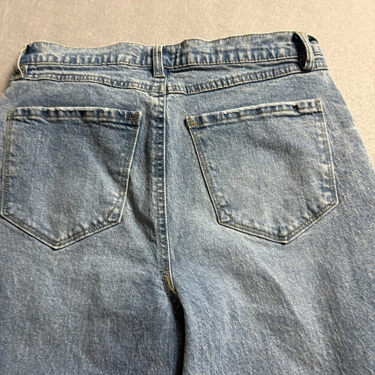 Kensie Jeans Womens 8/29 The Mila Ultra High Rise Straight Leg Blue Denim
