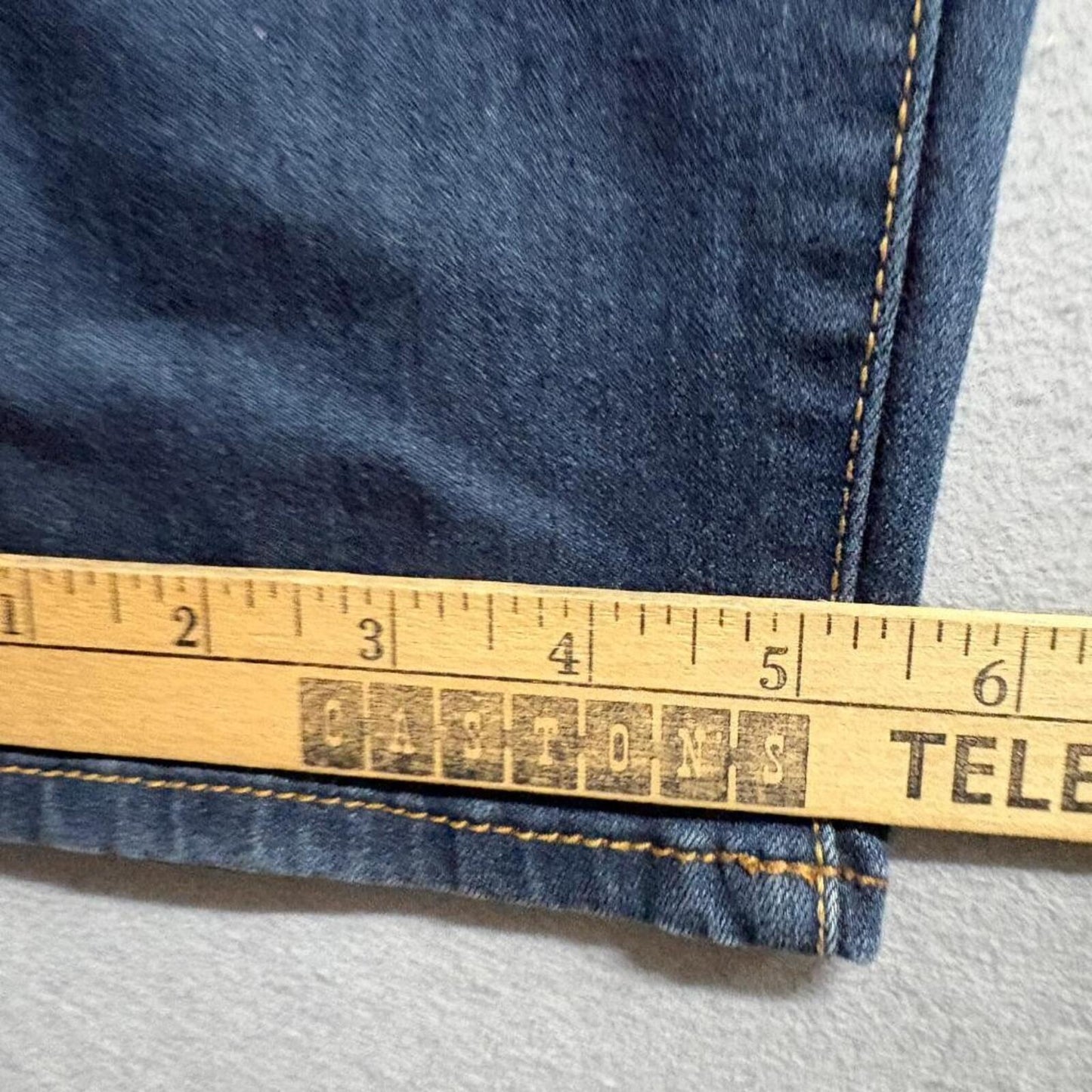 Jordache Skinny Jeans Womens 16W Dark Wash Blue Stretch Denim High Rise