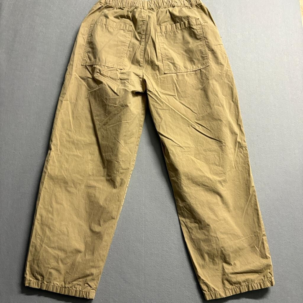 Stan Ray Easy Pants Mens Medium Khaki Tan Cotton Drawstring Elastic Waist