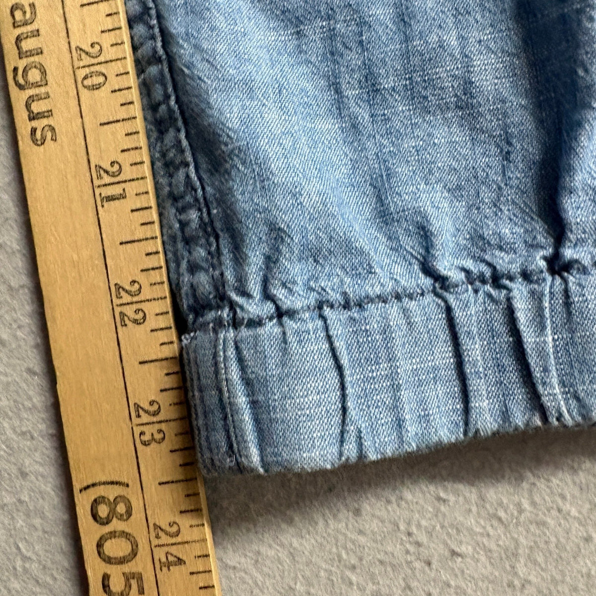 J.Crew Point Sur Chambray Jogger Pants Womens Size 4 Blue Cotton Drawstring